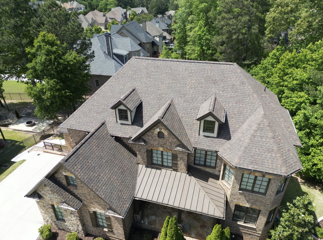 Residential roofing project Atlanta