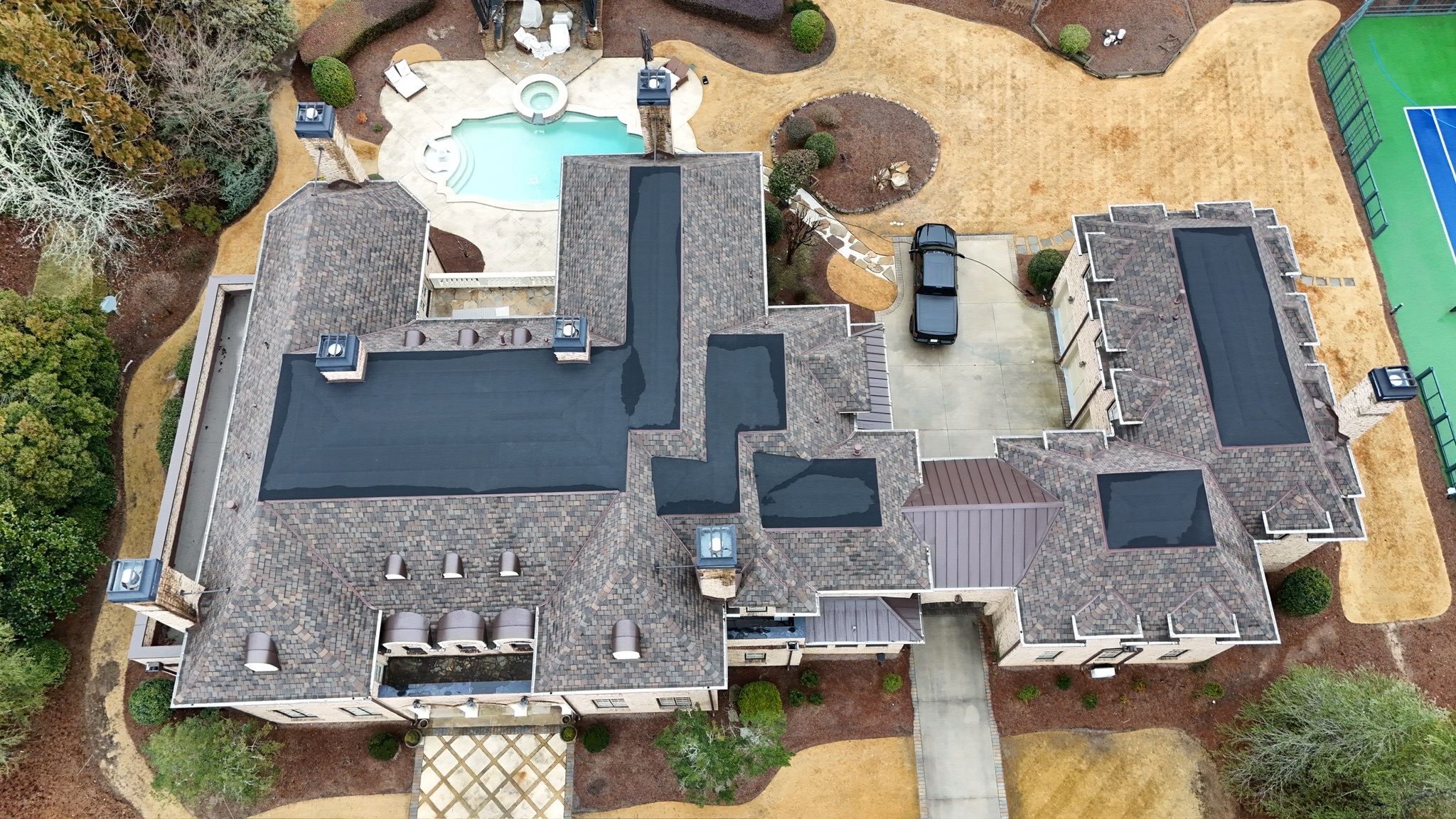 Roof after repair